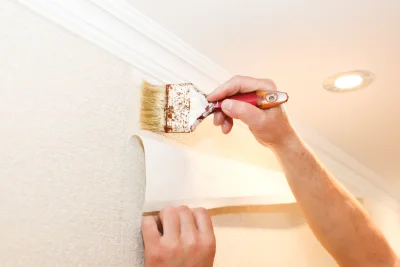 Pose de papier peint à Angicourt — revêtements muraux et toiles de verre